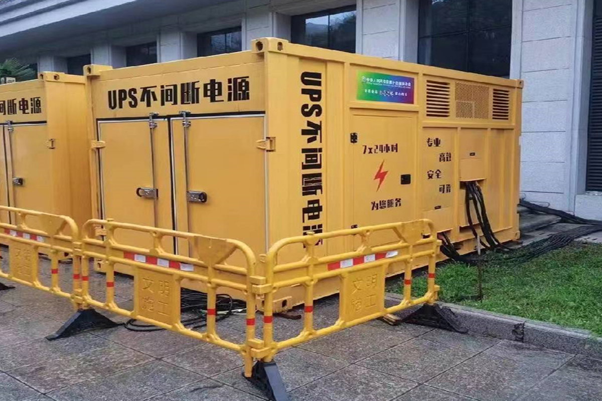 黔西南发电机租赁施工现场