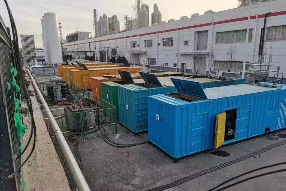 黔西南发电机租赁施工现场