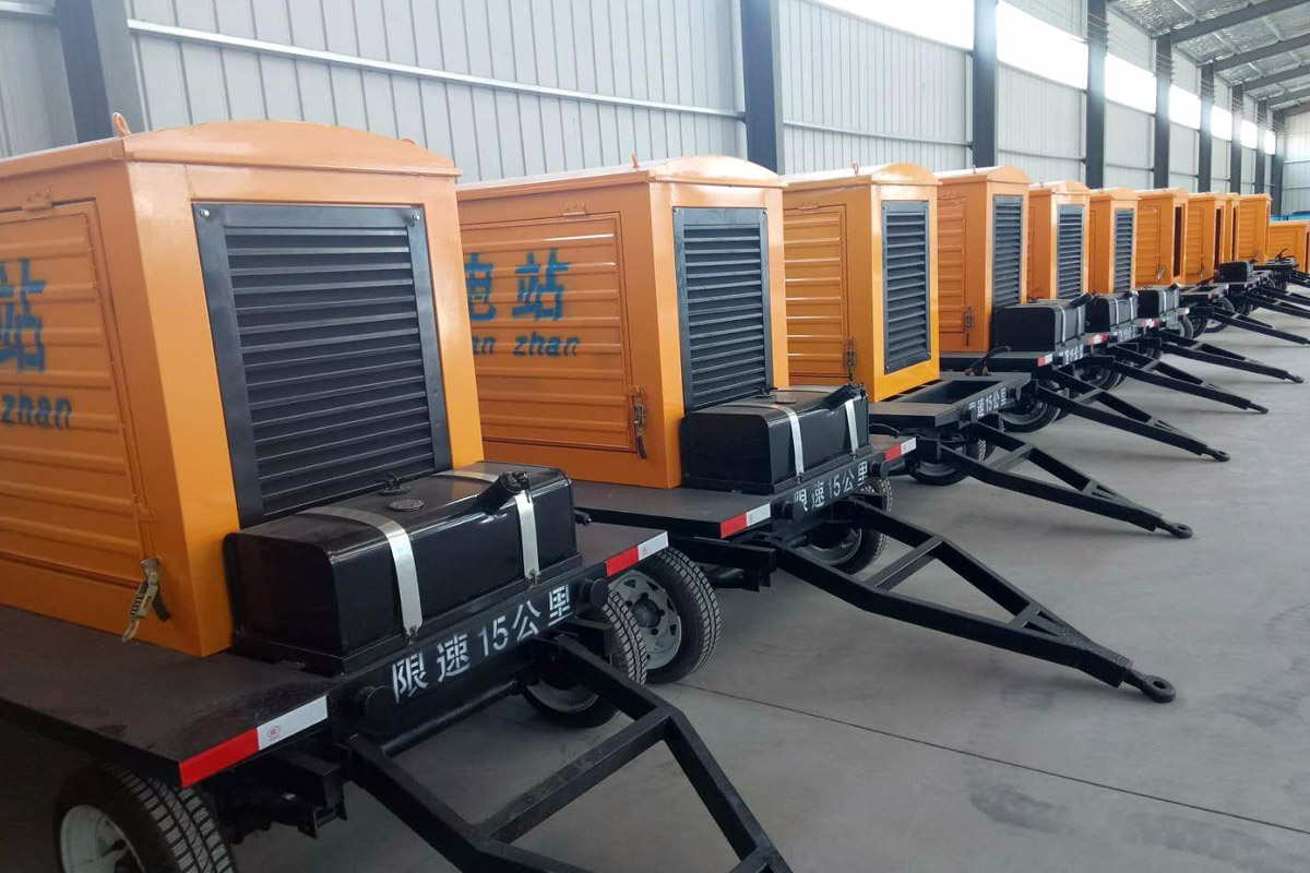 黔西南发电机租赁施工现场